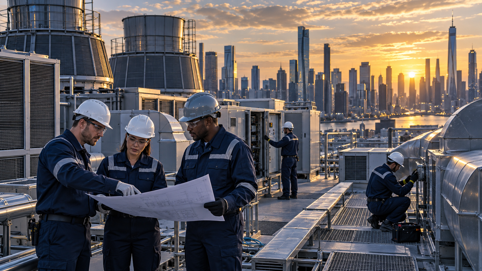 Turnkey HVAC project team